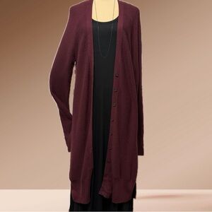 Banana Republic Deep Burgundy Cardigan Sweater